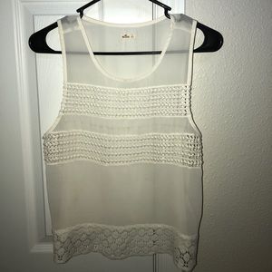 Hollister see through top size small